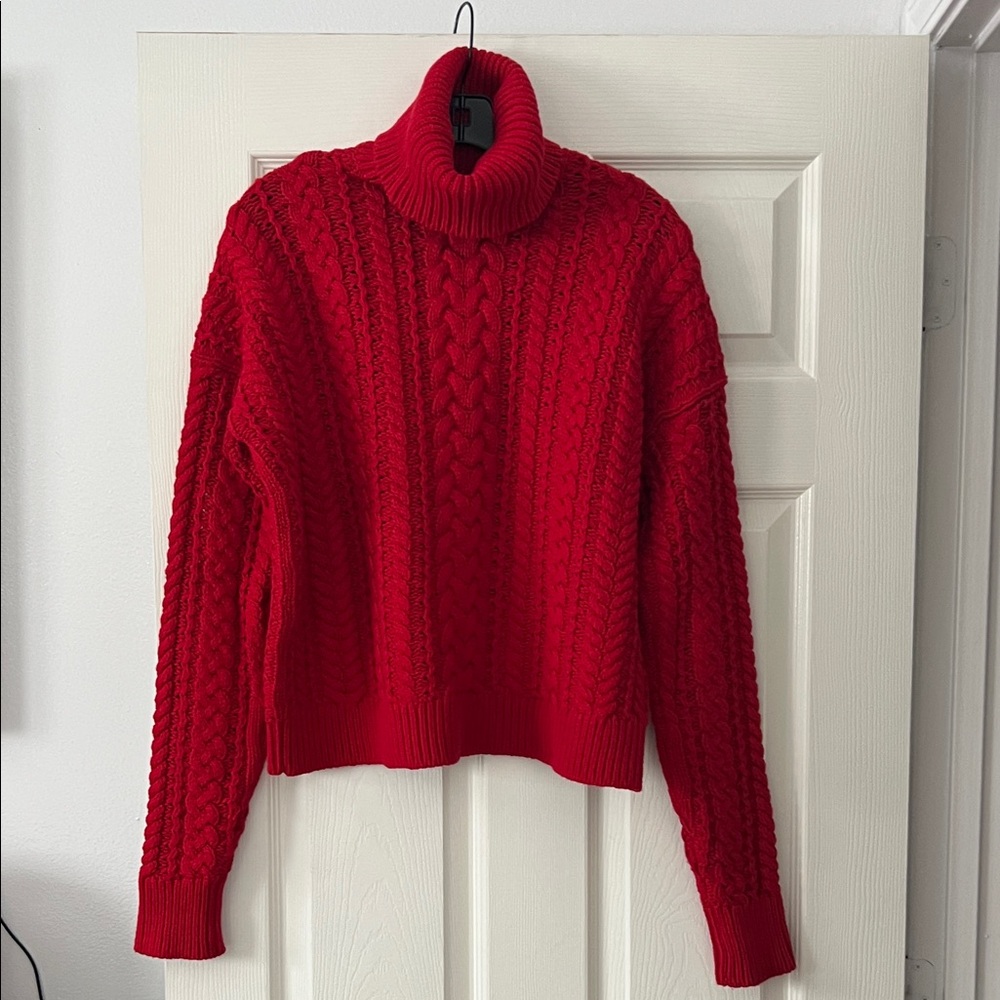 Ralph Lauren Vibrant Red Turtleneck Sweater 60% cotton - Picture 6 of 10
